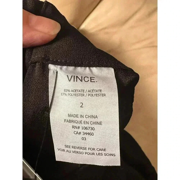 Vince Black Trousers Size 2 - Picture 8 of 10